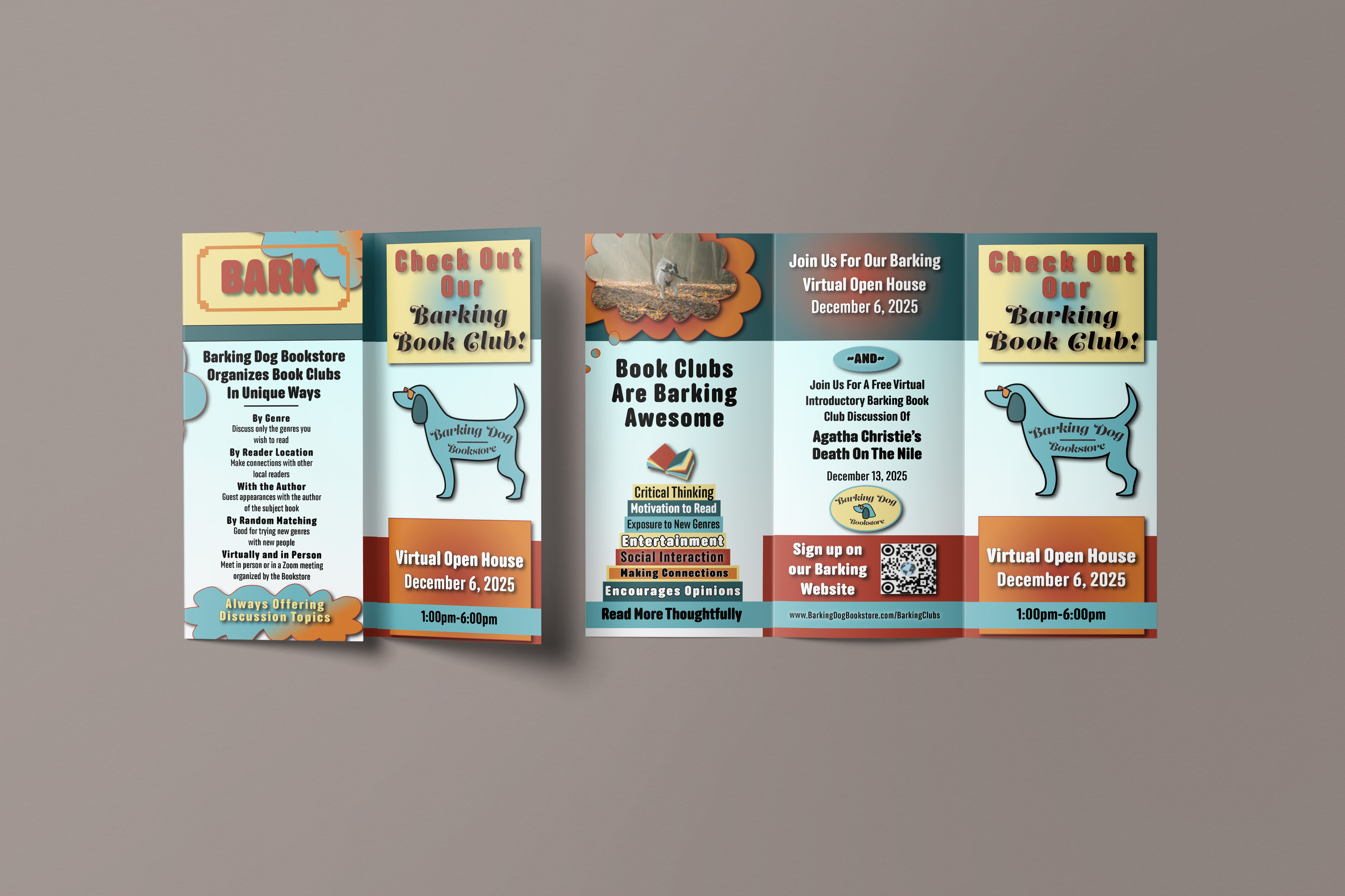 Barking Dog Bookstore - Barking Dog Bookclub Brochure (back)