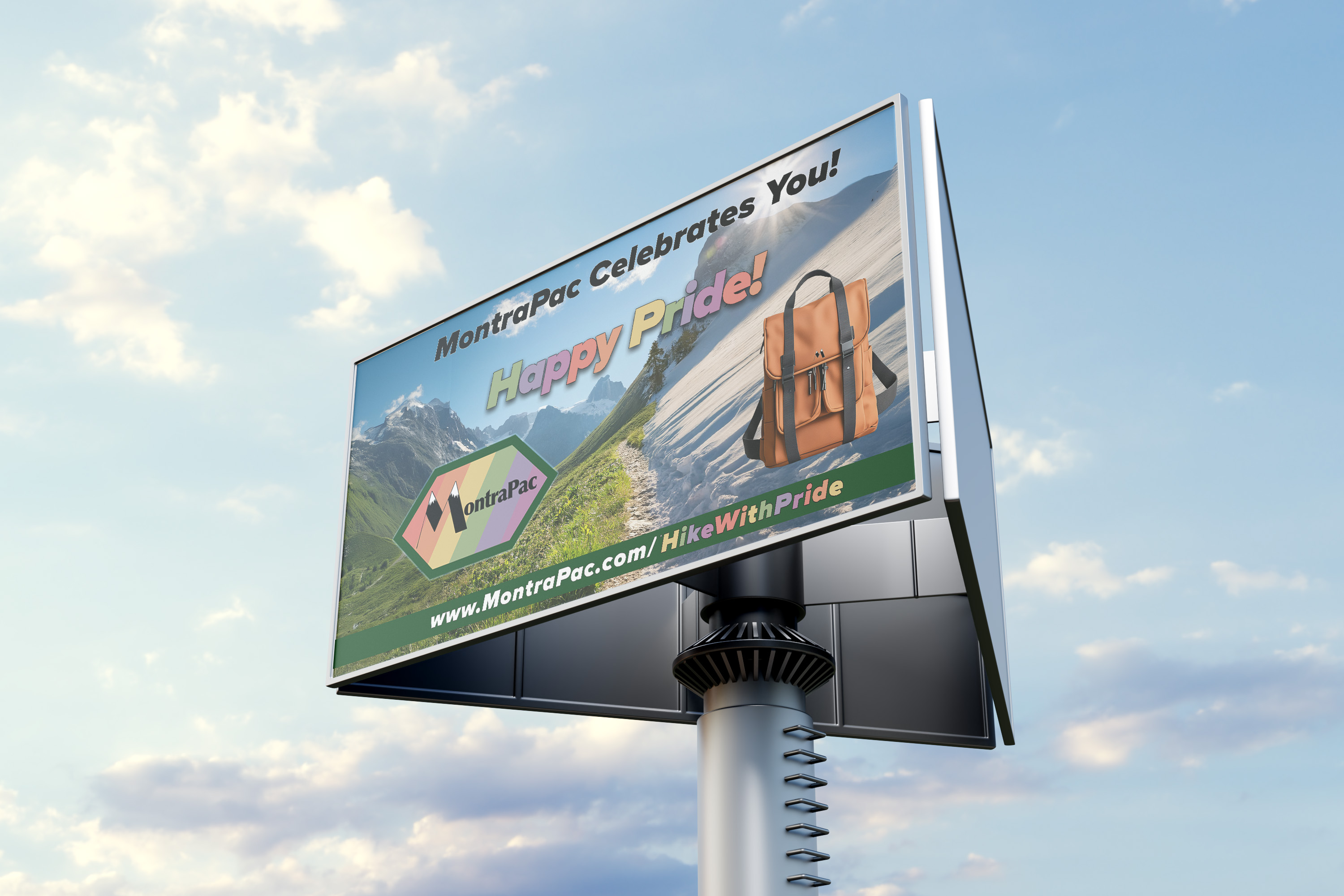 MonraPac - Pride Themed Billboard Advertisement