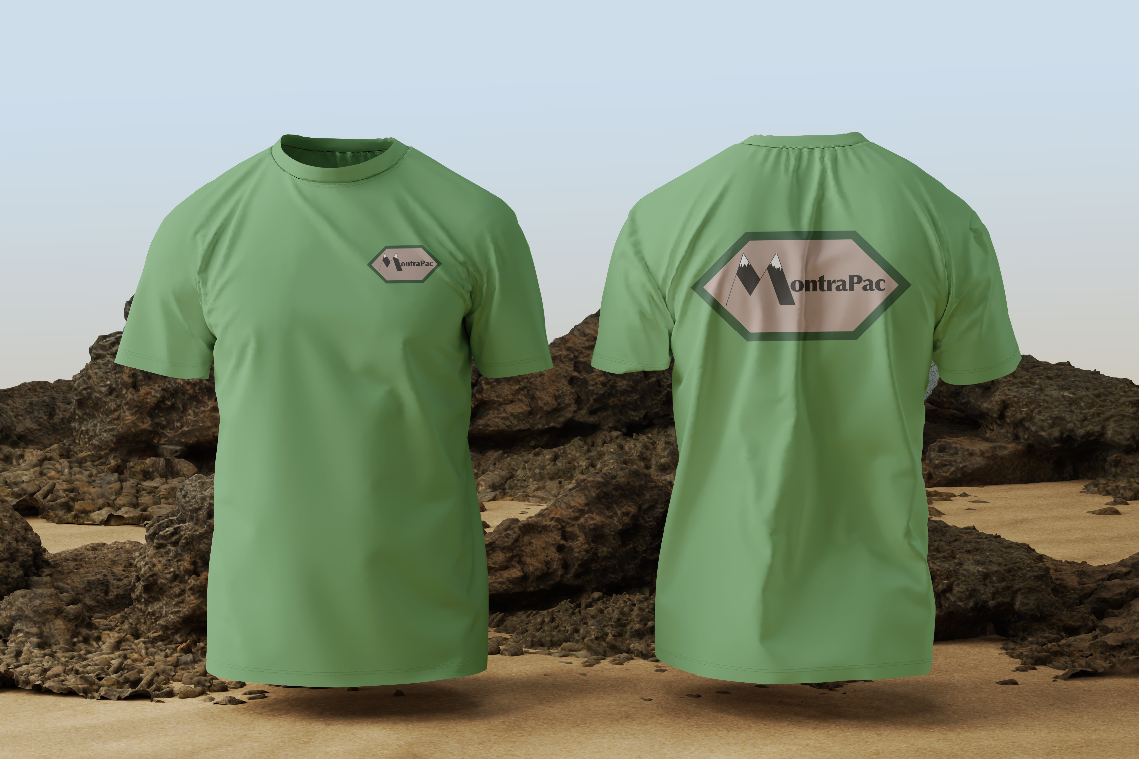 MontraPac - Men's T-Shirt Mockup