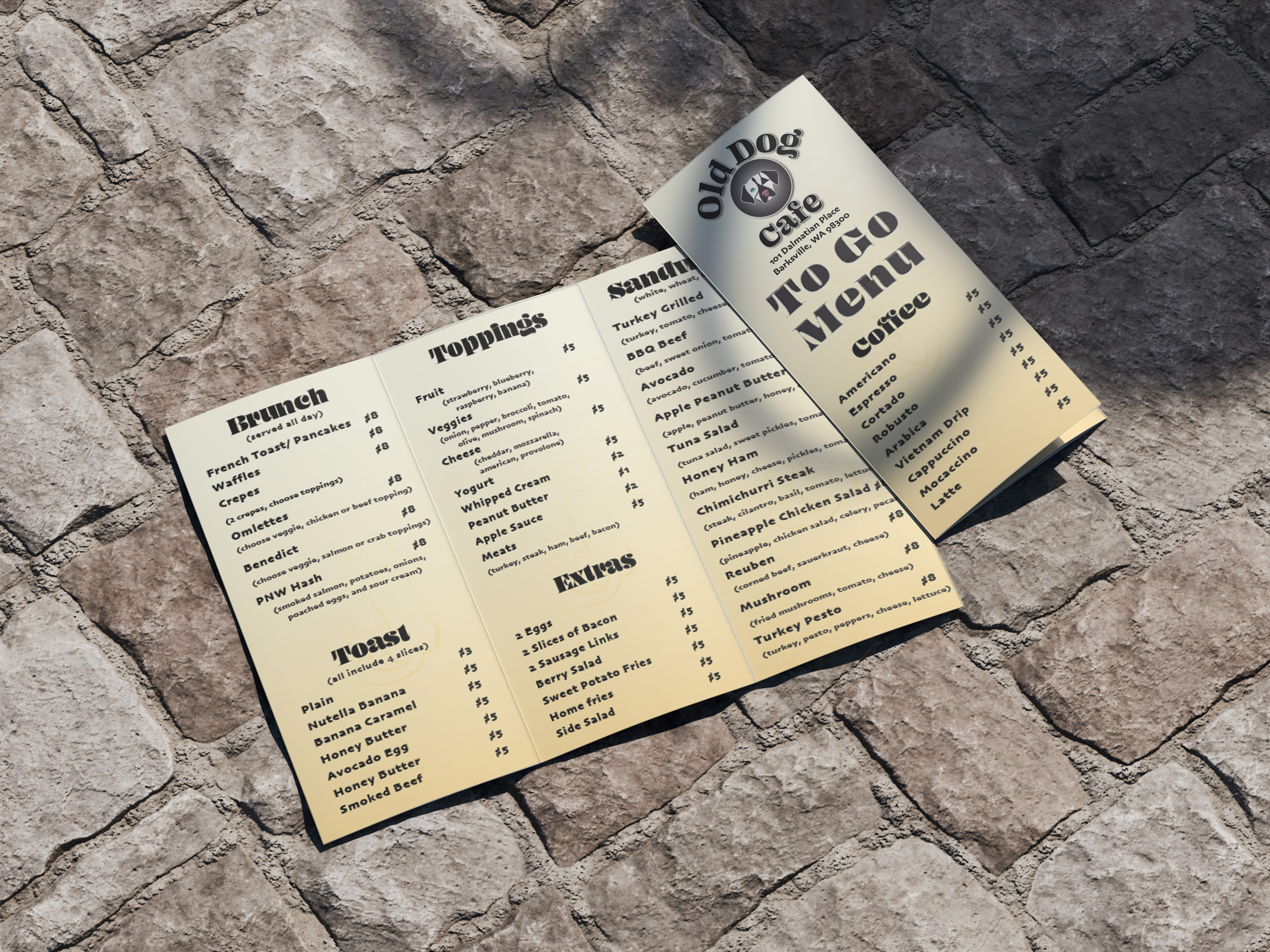 Old Dog Cafe - To Go Menu