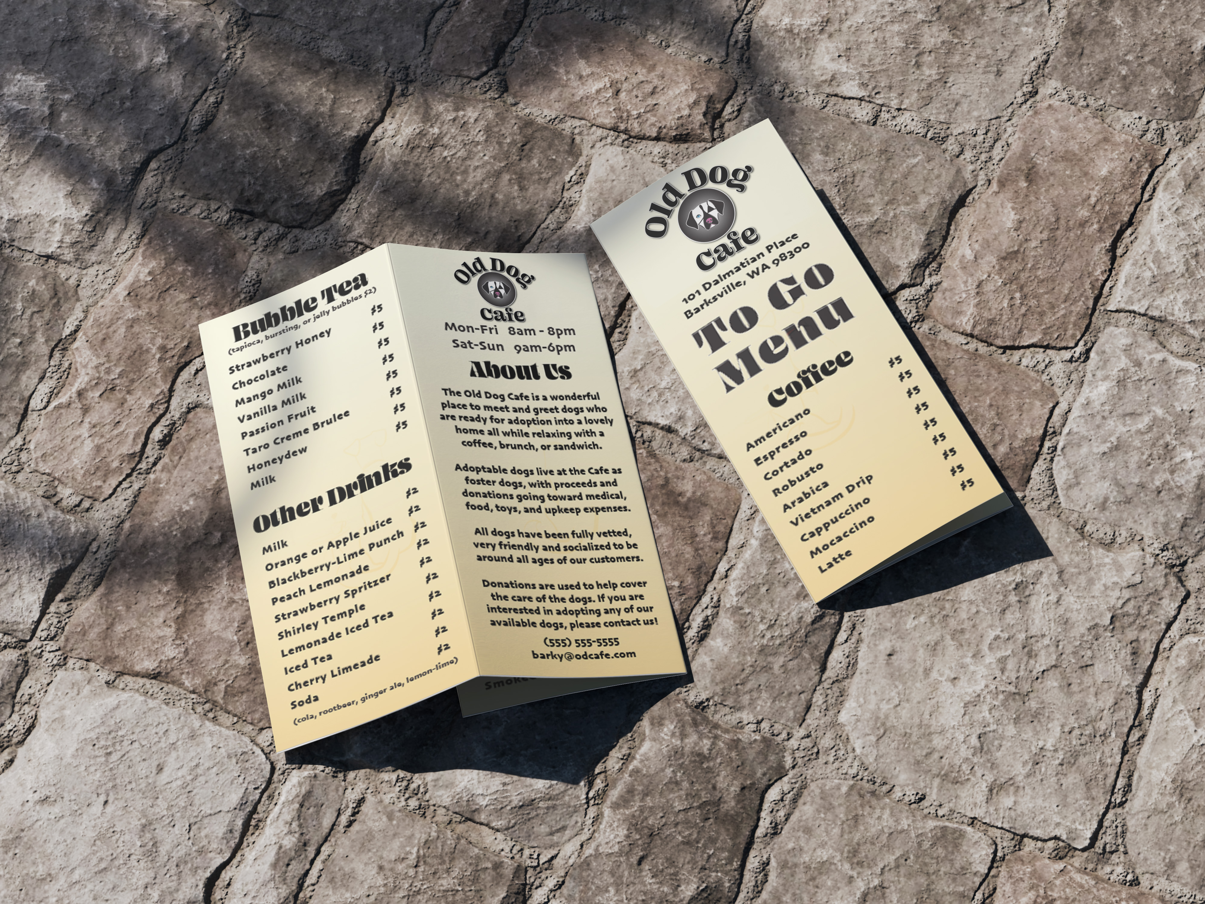 Old Dog Cafe - To Go Menu