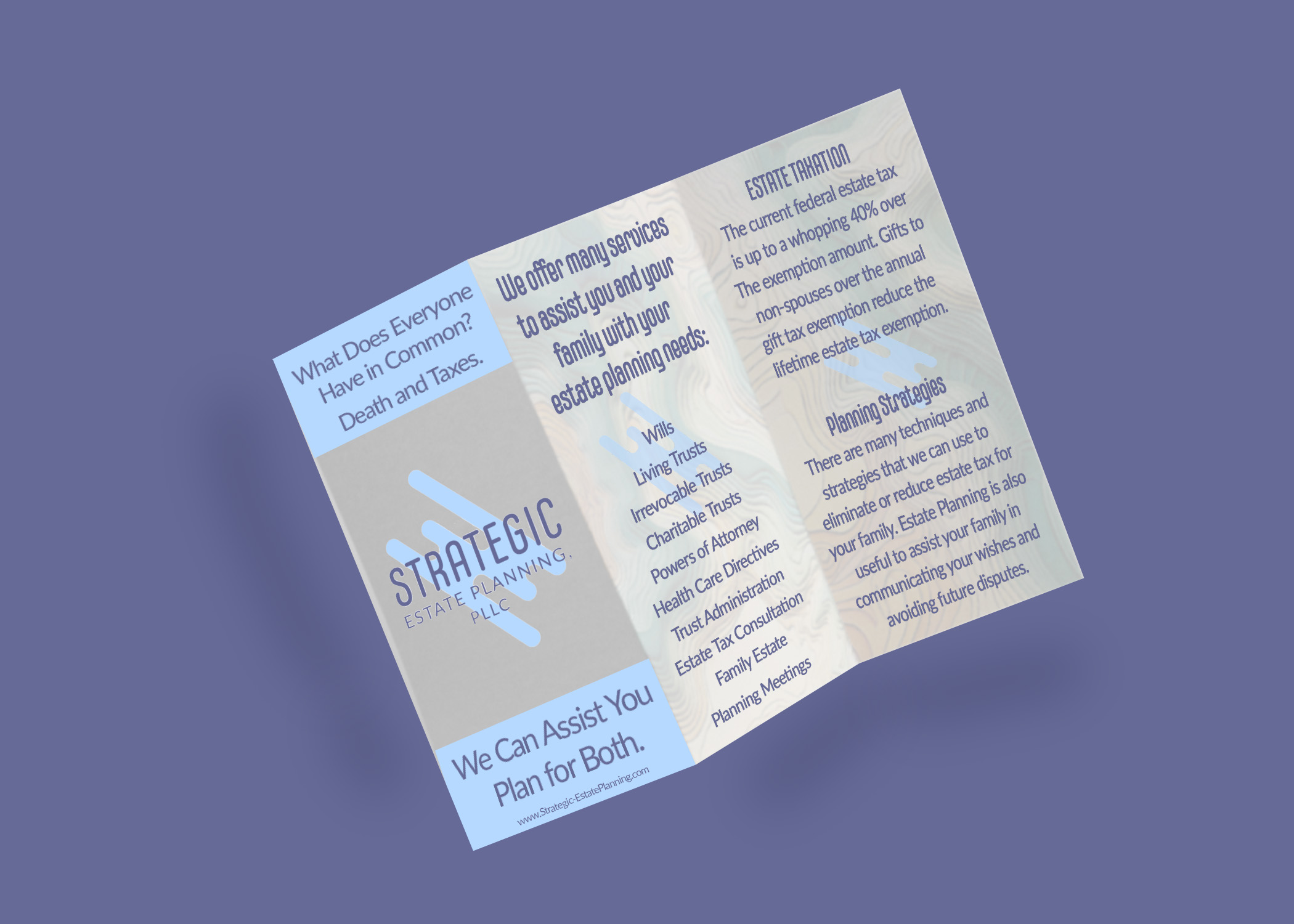 Strategic Estate Planning - Conference Booth Brochure