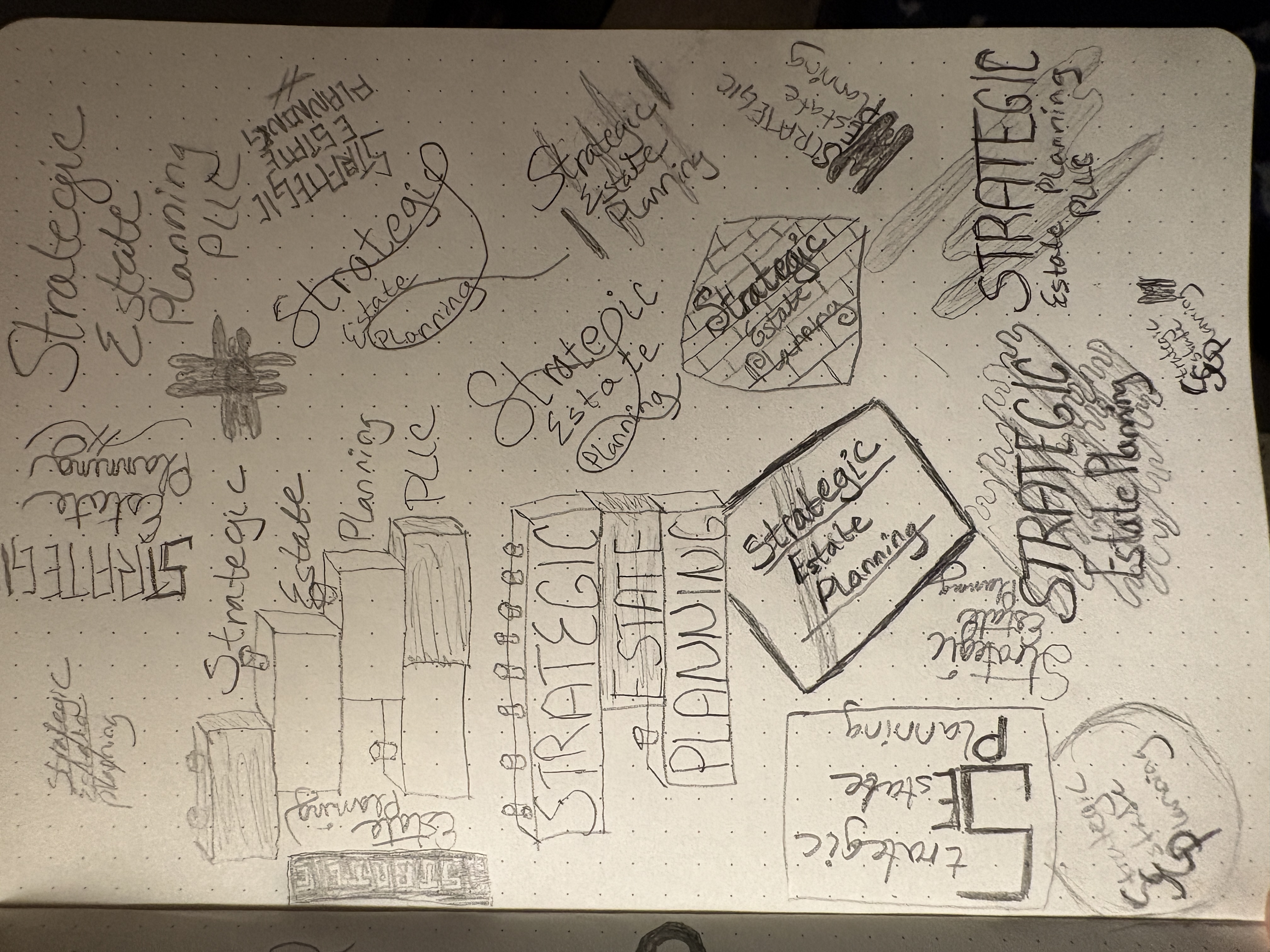 Strategic Estate Planning - Logo Sketches