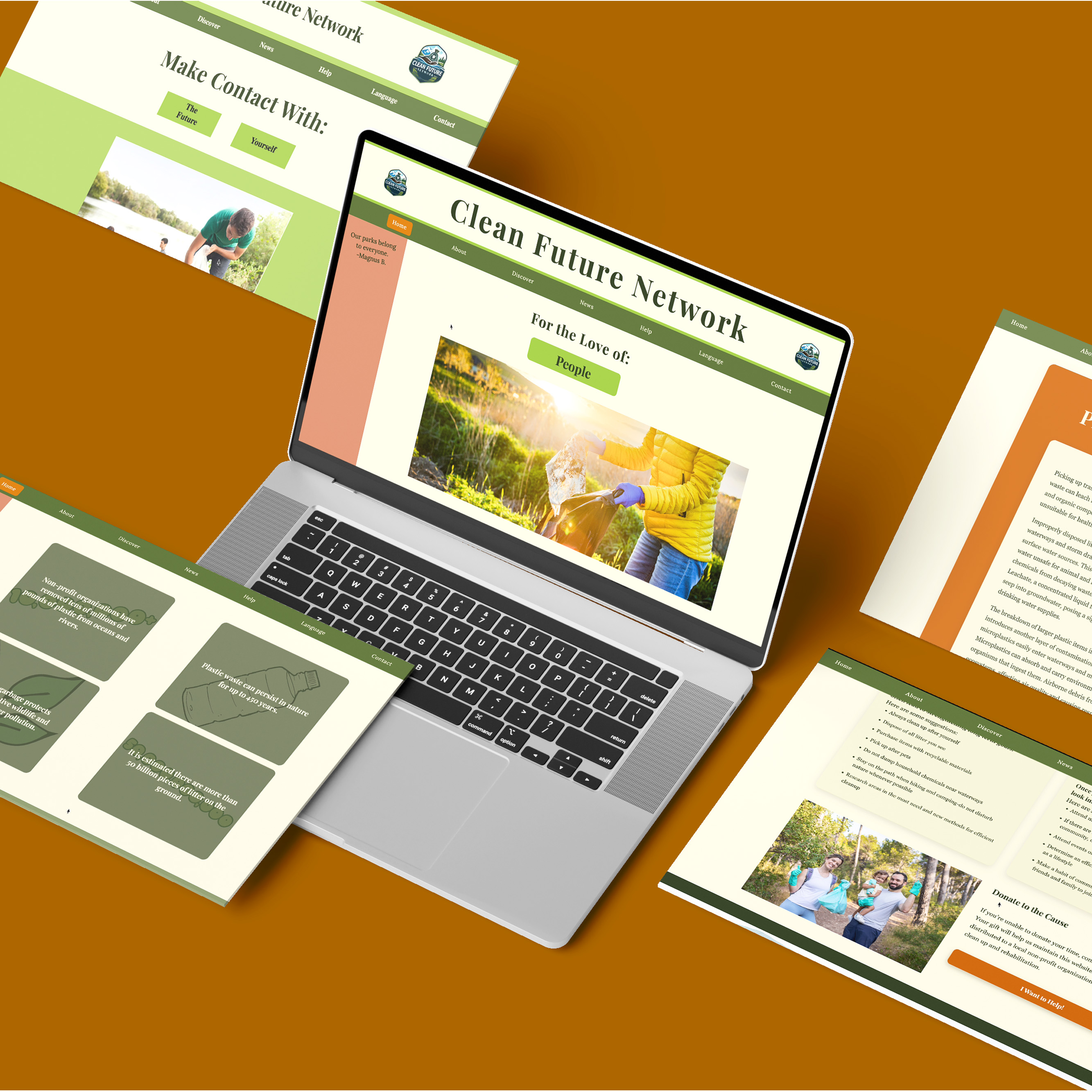 Clean Future Network - Website Design and Development