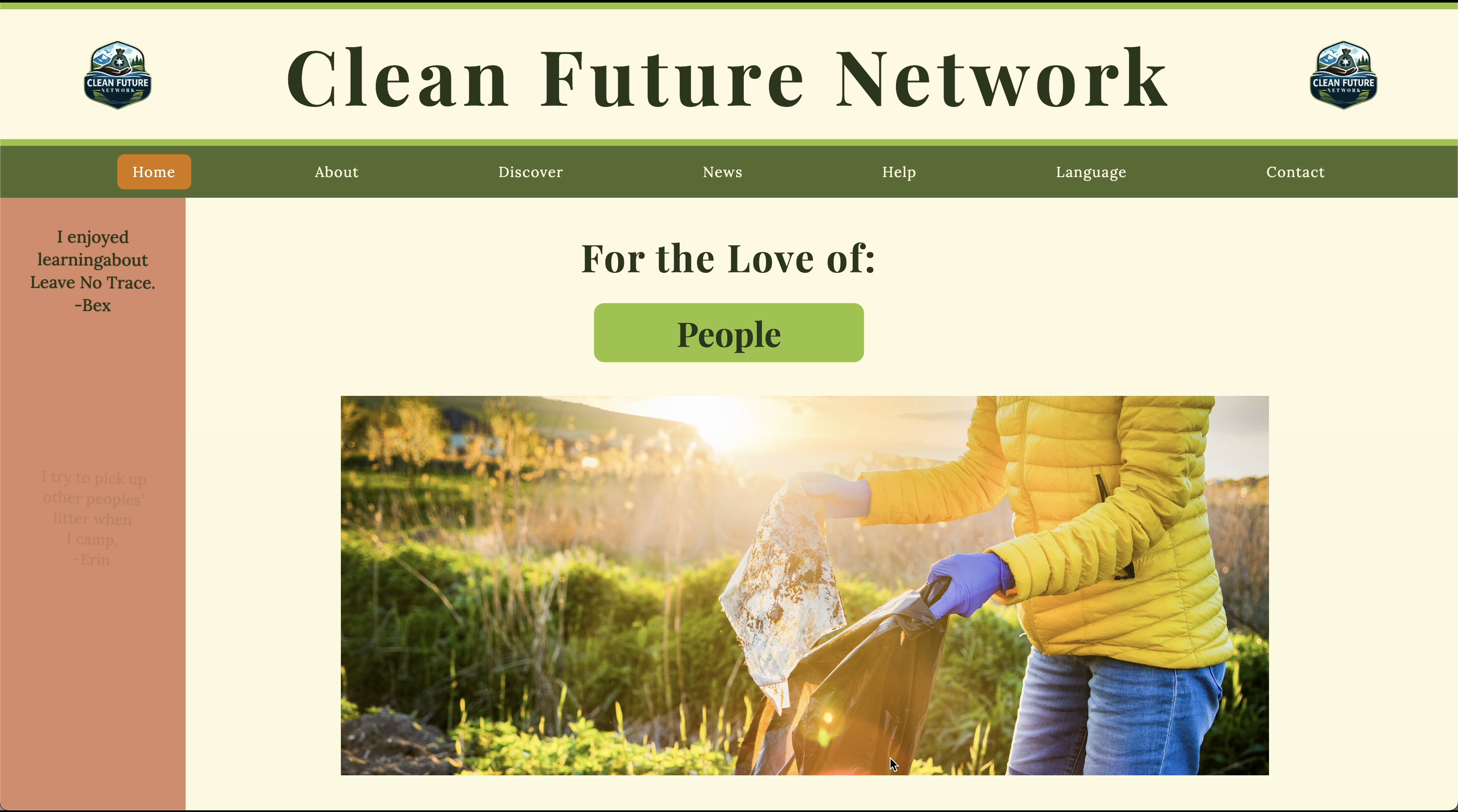 Clean Future Network - Home Page