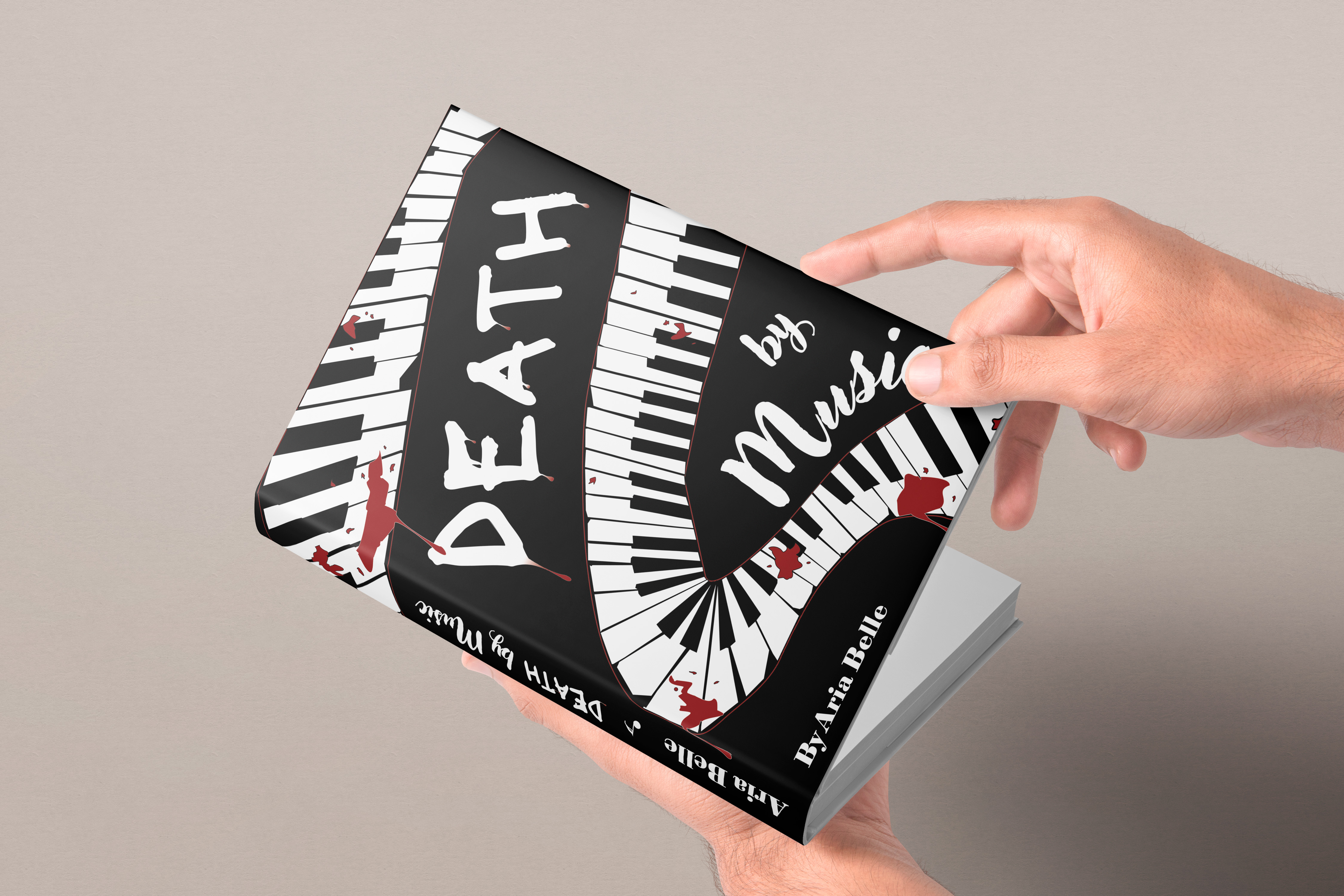 'Death By Music' Book Cover Mockup