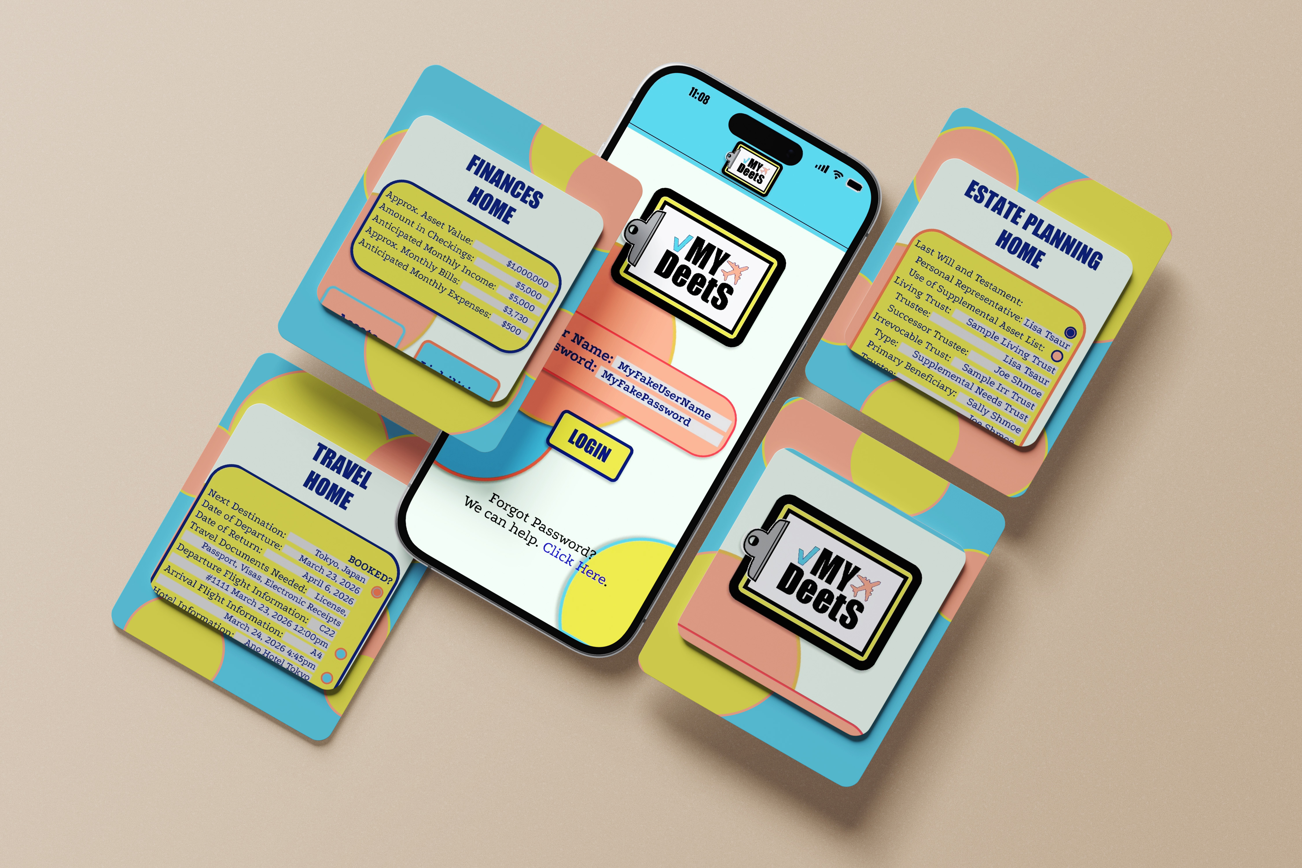 My Deets - Mobile Mockup