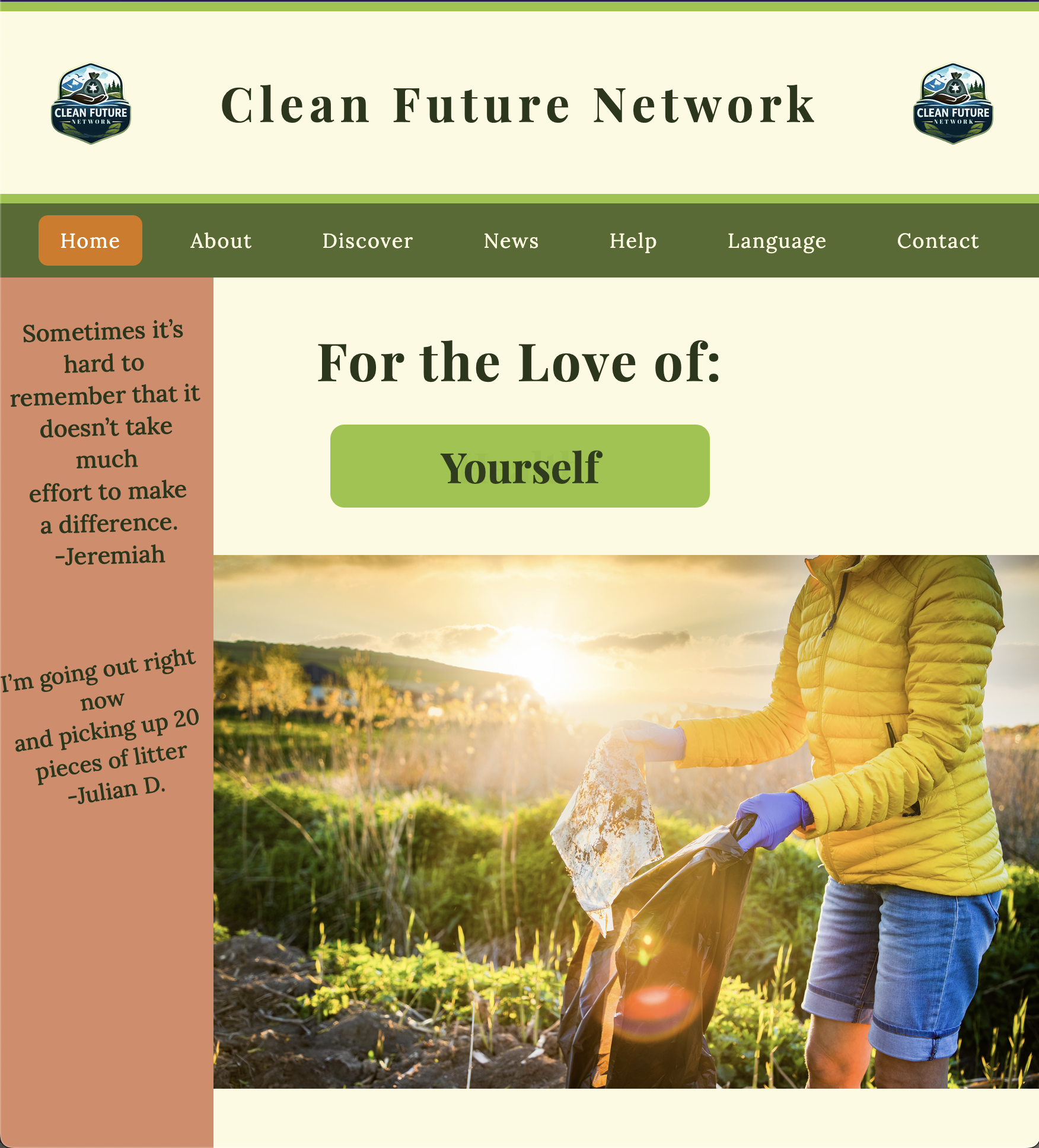 Open the Clean Future Network interactive Figma prototype